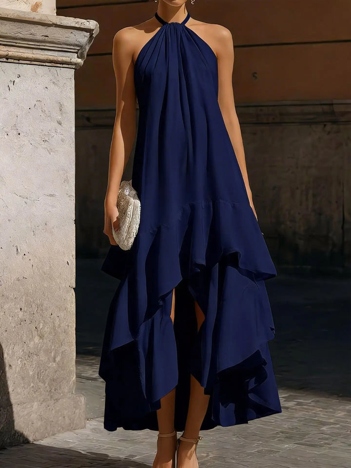 Anastasia Flowing Halter Midi Dress