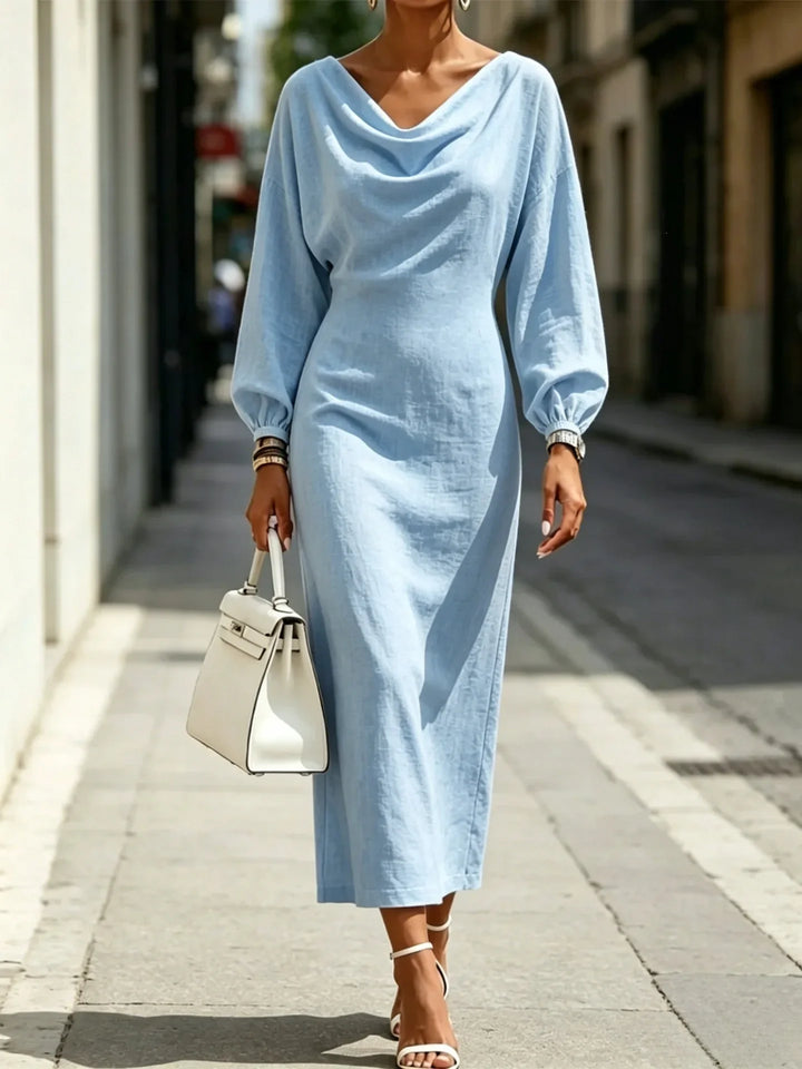 Nerissa Cowl Neck Midi Dress