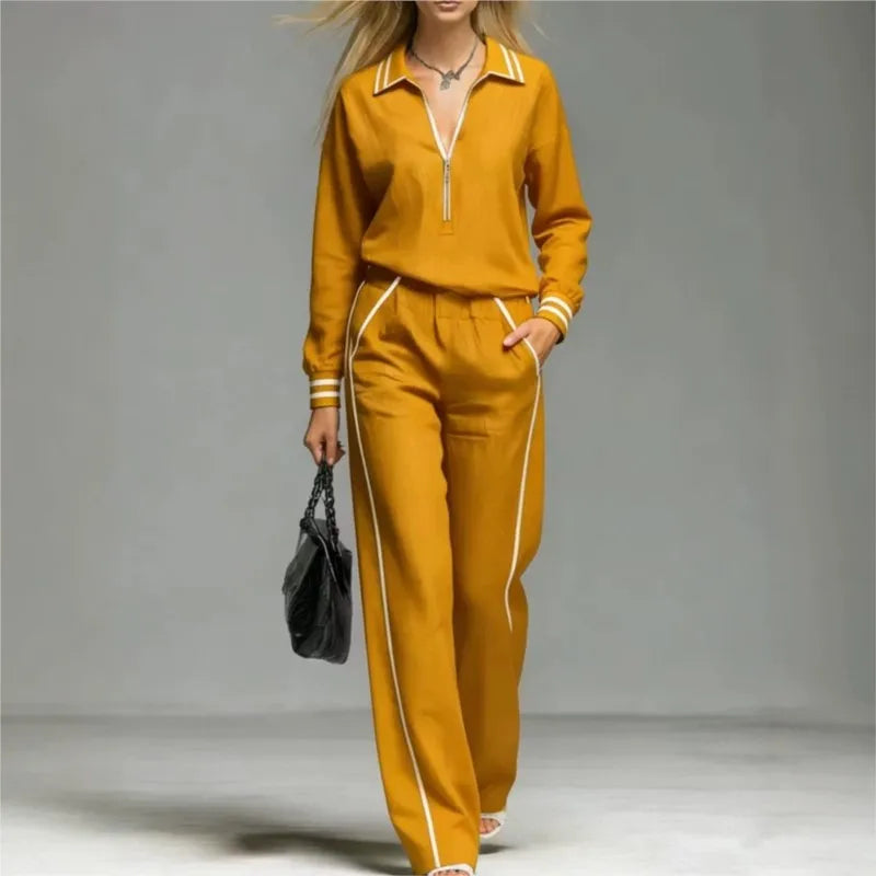 Marisol Half Zip Two Piece Set
