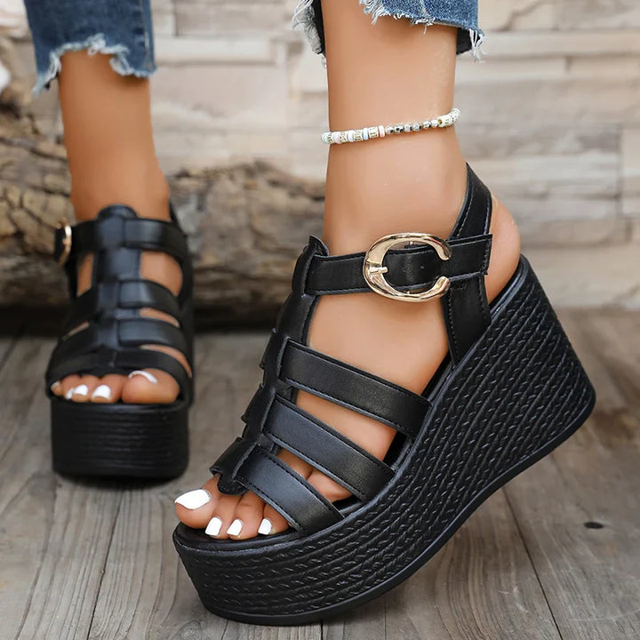 Evelisse Gladiator Platform Sandals