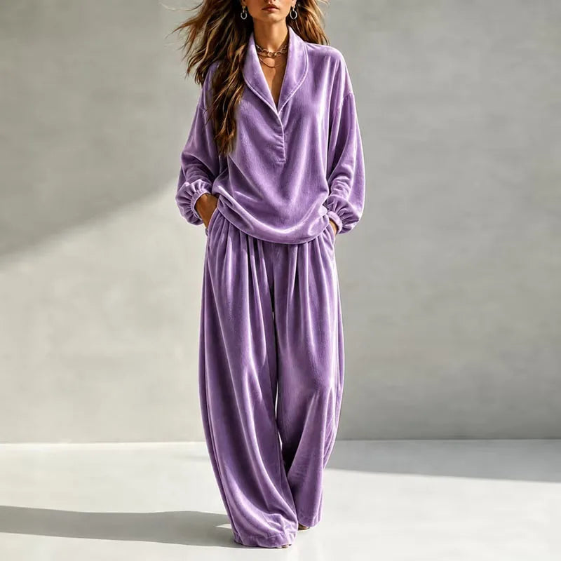 Laurel Velvet Wide Leg Set