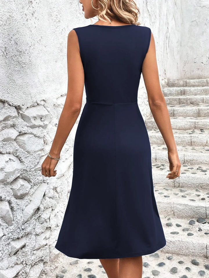 Lissa Wrap Waist Midi Dress