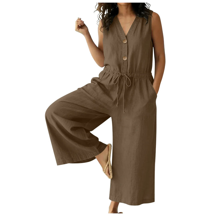 Zoriana Chic Front Tie Jumpsuit