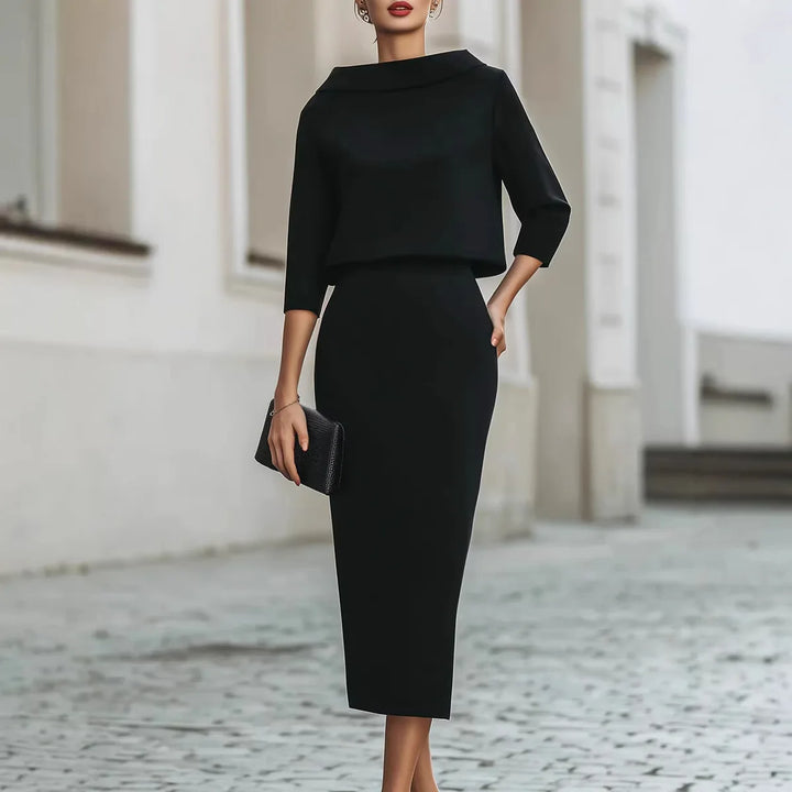 Elle Layered Sheath Maxi Dress