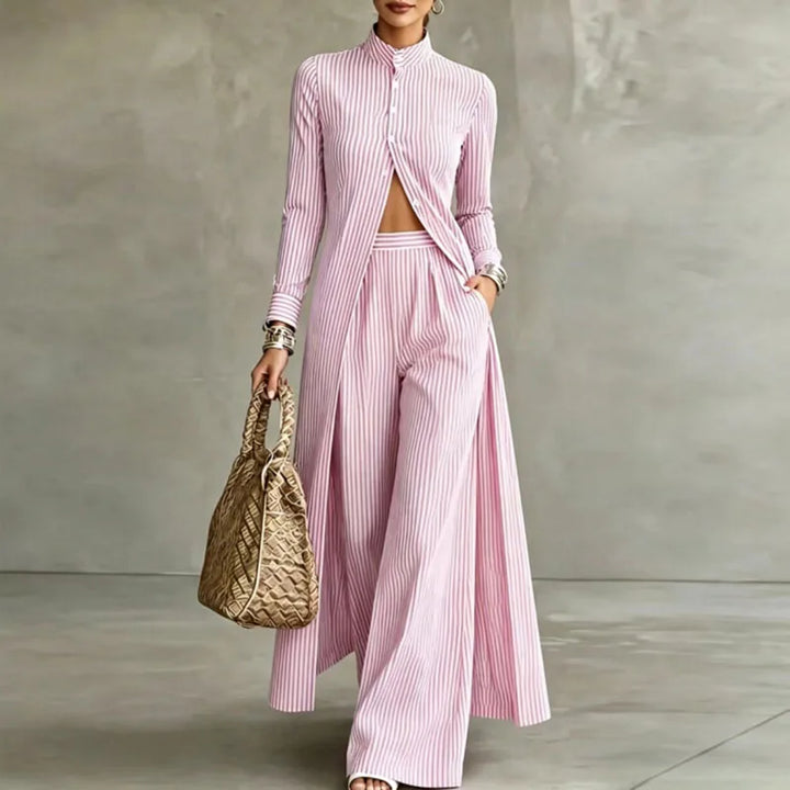 Simone Striped Two Piece Set