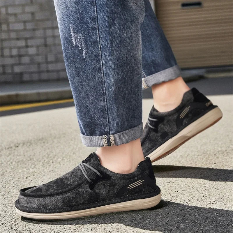 Lusso Washed Canvas Loafers