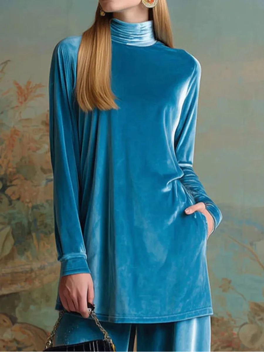 Sienna Longline Turtleneck Set