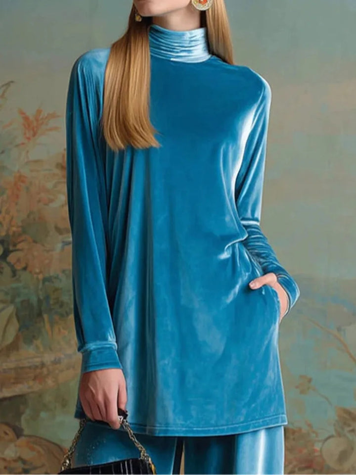 Sienna Longline Turtleneck Set