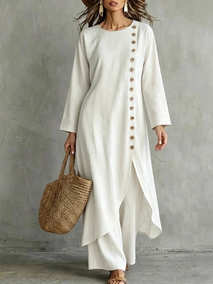 Adelaide Asymmetric Button Placket Set