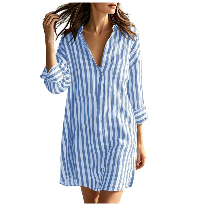 Amalia Lightweight Stripe Mini Dress