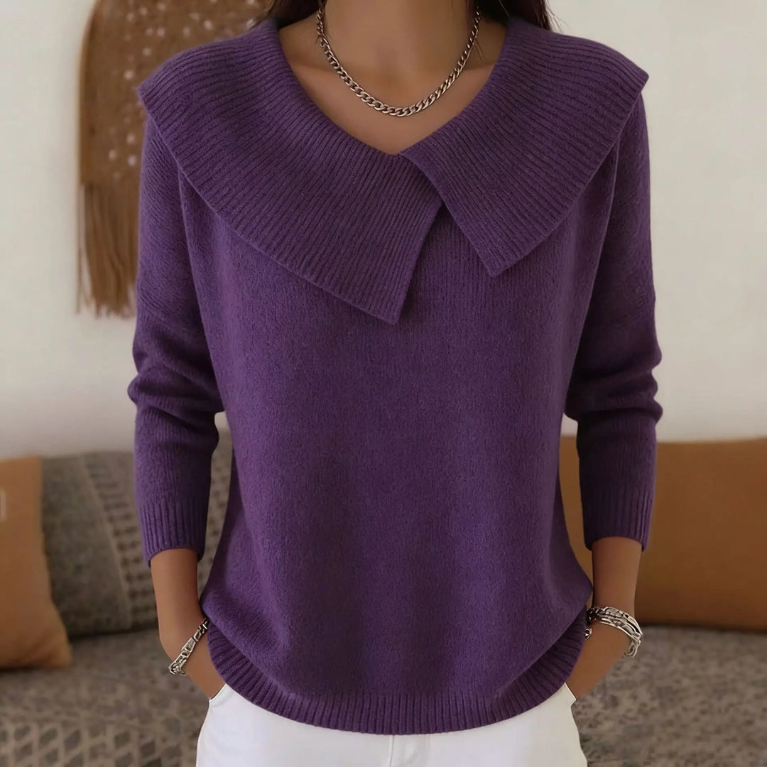 Hazel Fold Collar Sweater