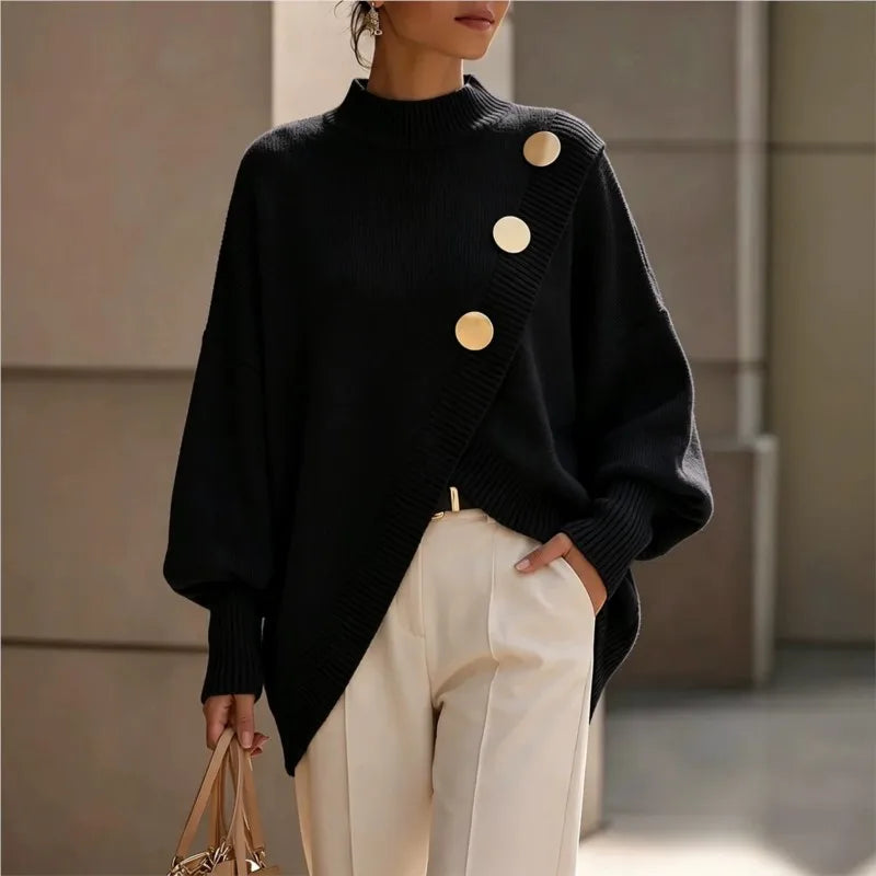 Solene Mock Neck Pullover