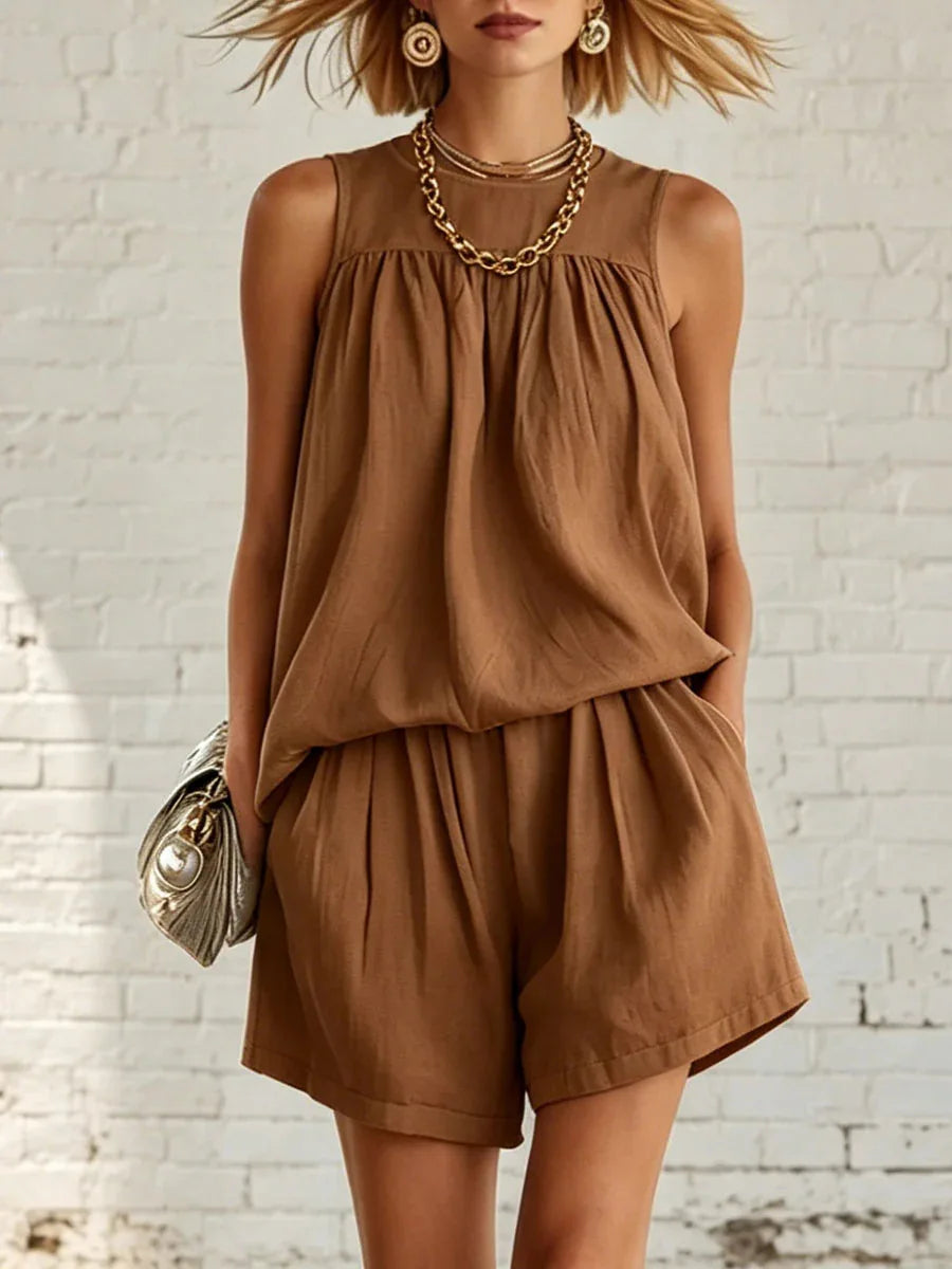Jolanta Casual Relaxed Shorts Set