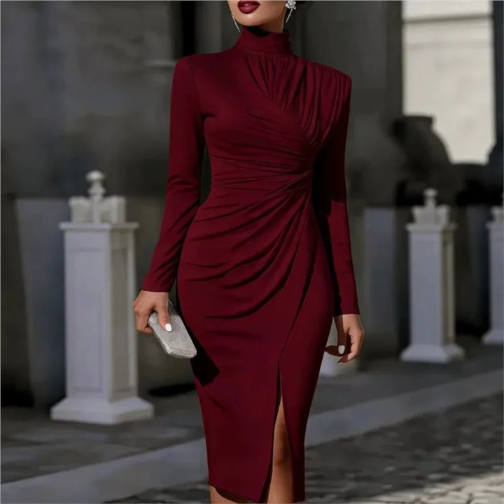 Arlina Ruched Midi Dress