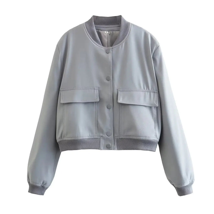 Quinlan Cropped Bomber Jacket