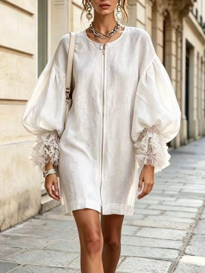 Astrid Balloon Sleeve Mini Dress