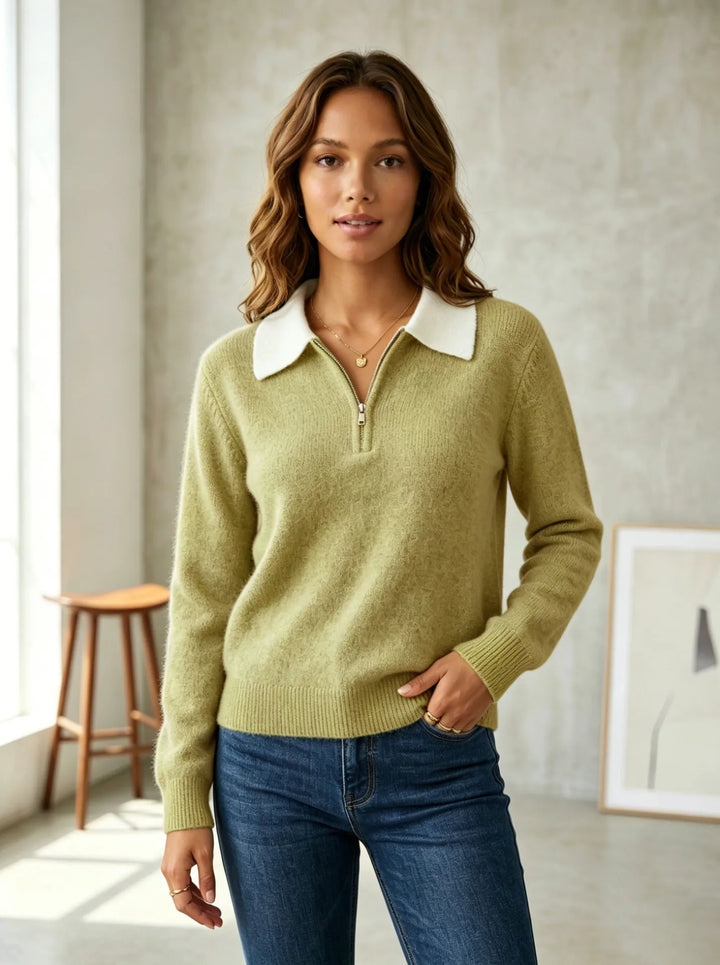 Aria Soft Comfort Polo Sweater
