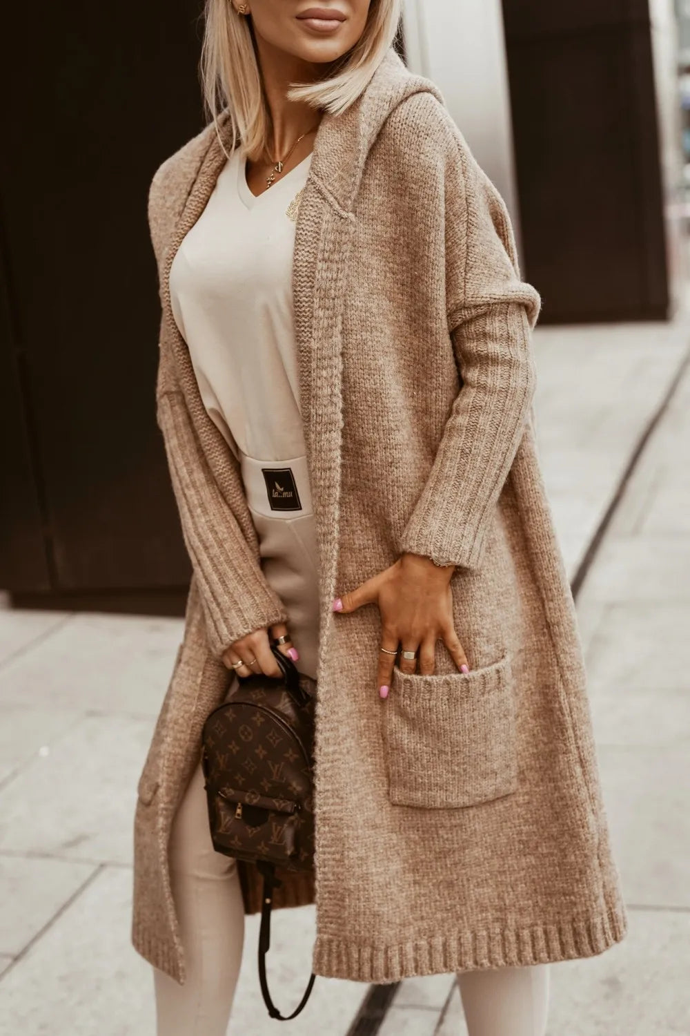 Winnifred Hooded Longline Cardigan