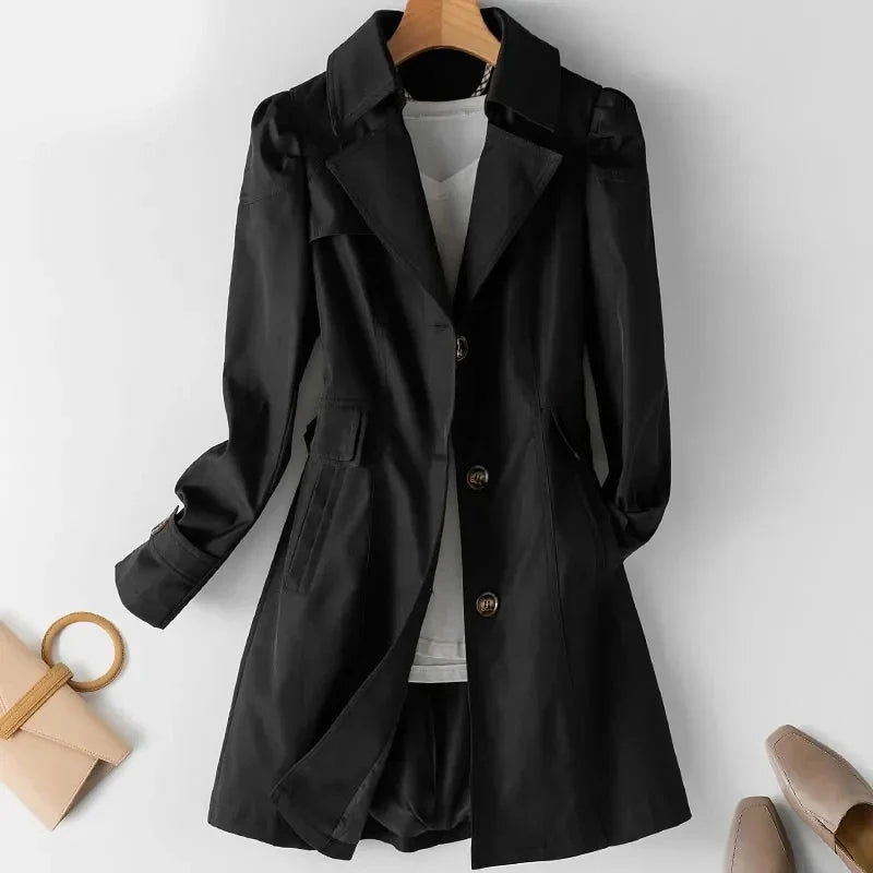 Marisol Notched Lapel Trench