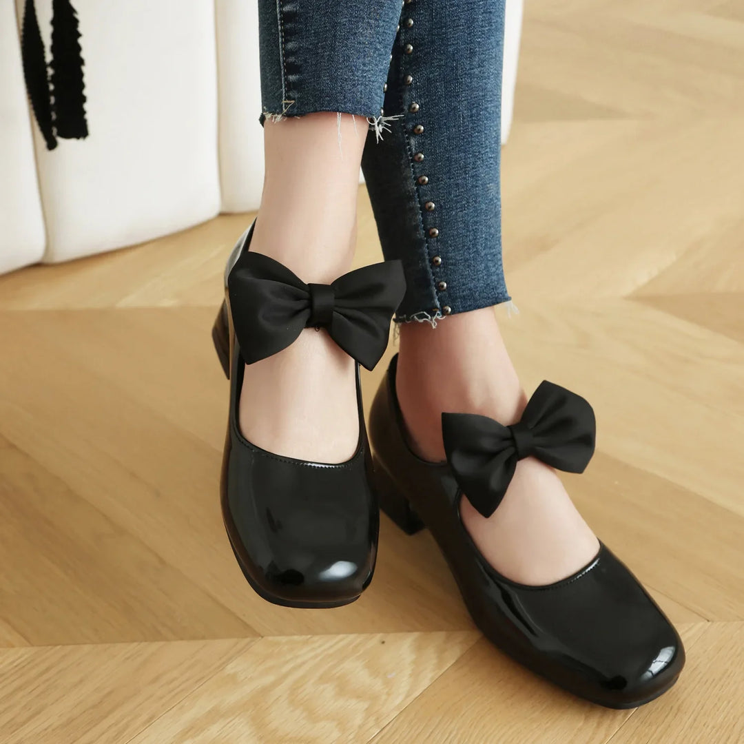 Dalvi Bow Mary Jane Pumps