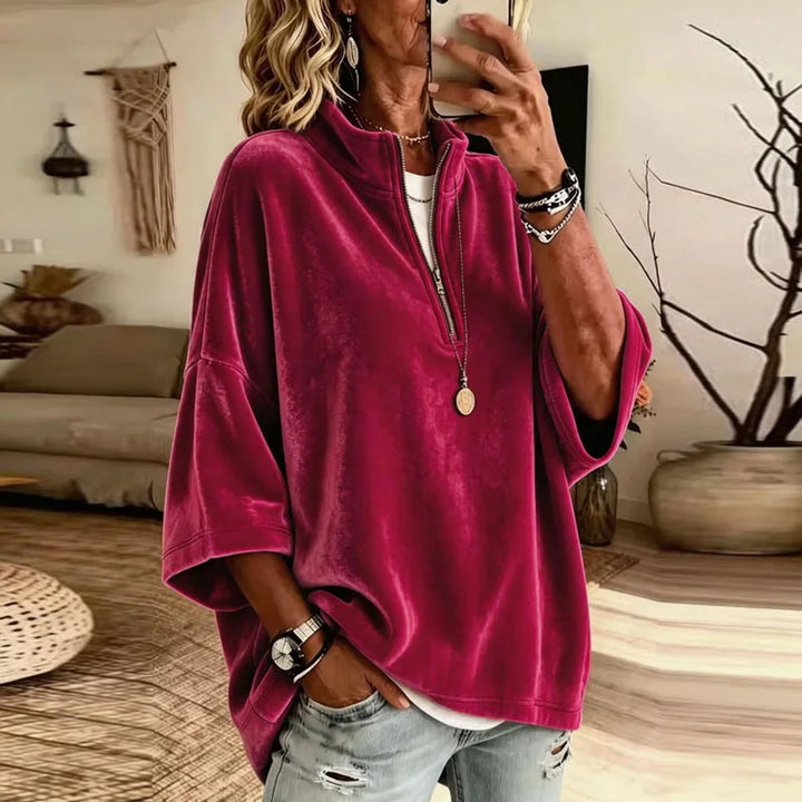 Jessa Soft Comfort Half Zip Pullover
