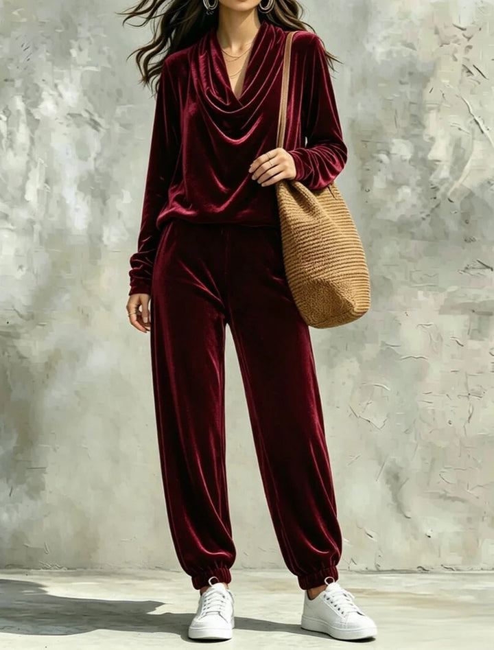 Marissa Cowl Neck Pant Set