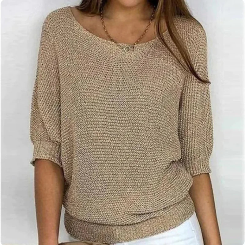 Bianca Ribbed Cuff Knit Top
