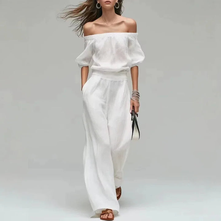 Sylvena Off Shoulder Two-Piece Set