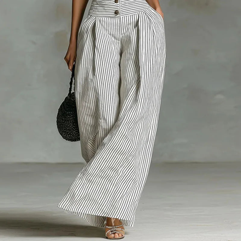 Narelle Striped Wide Leg Jumpsuit