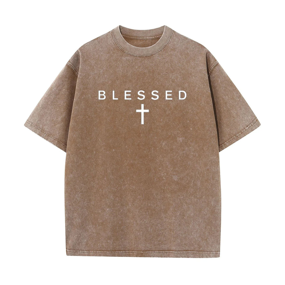 Blessed Faith Graphic Cotton T Shirt