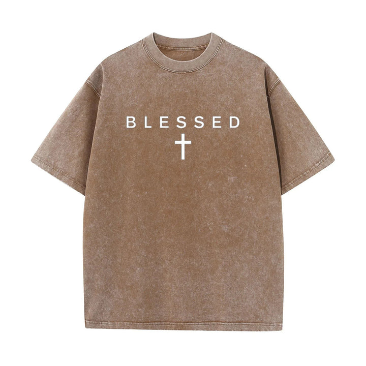 Blessed Faith Graphic Cotton T Shirt