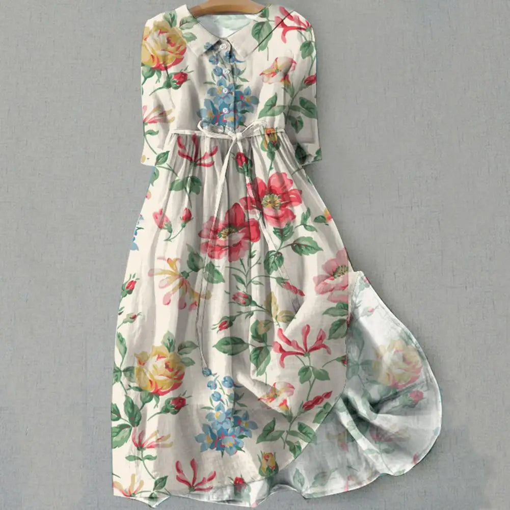 Zynara Floral Midi Dress