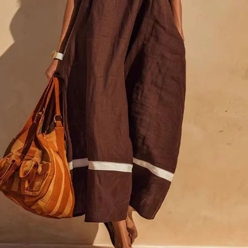 Laureline Color Block Maxi Dress