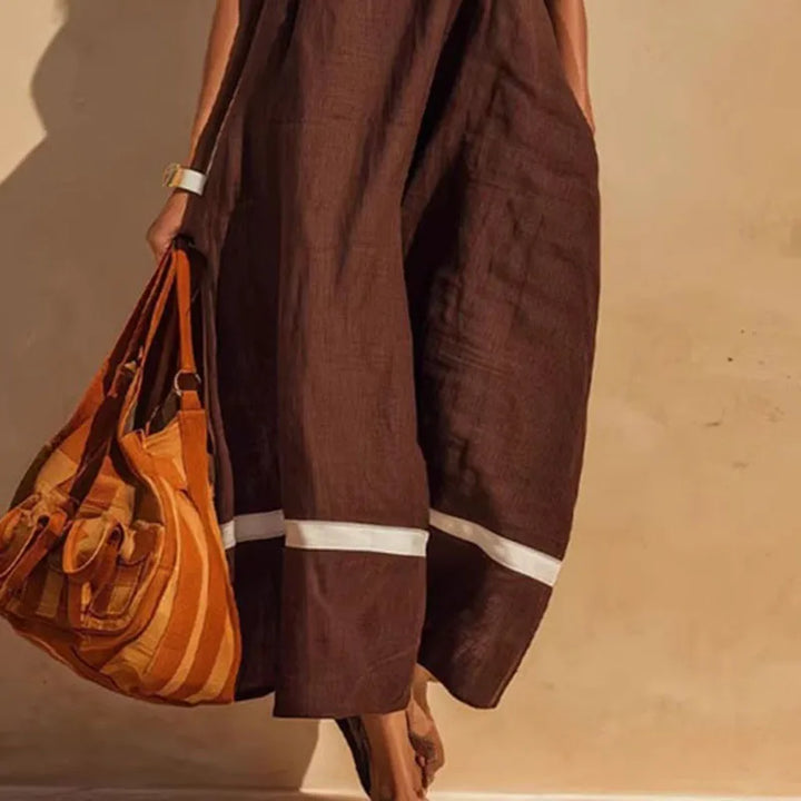 Laureline Color Block Maxi Dress