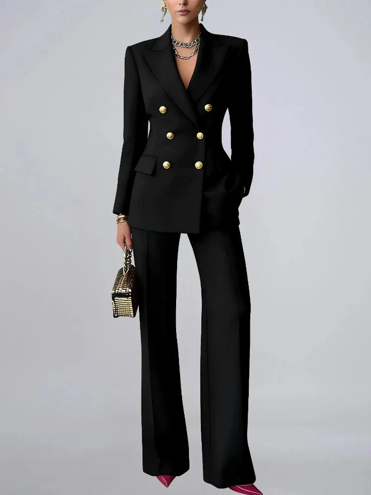 Theodora Double Breasted Blazer Set