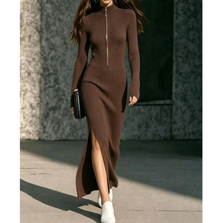 Suzane Ribbed Long Dress