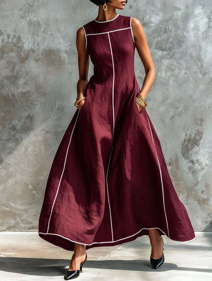 Drusilla Elegant Flowy Maxi Dress