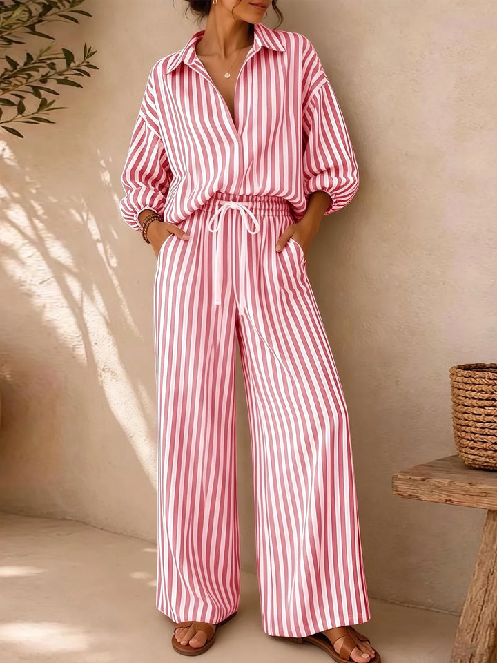 Noami Striped Two-Piece Set