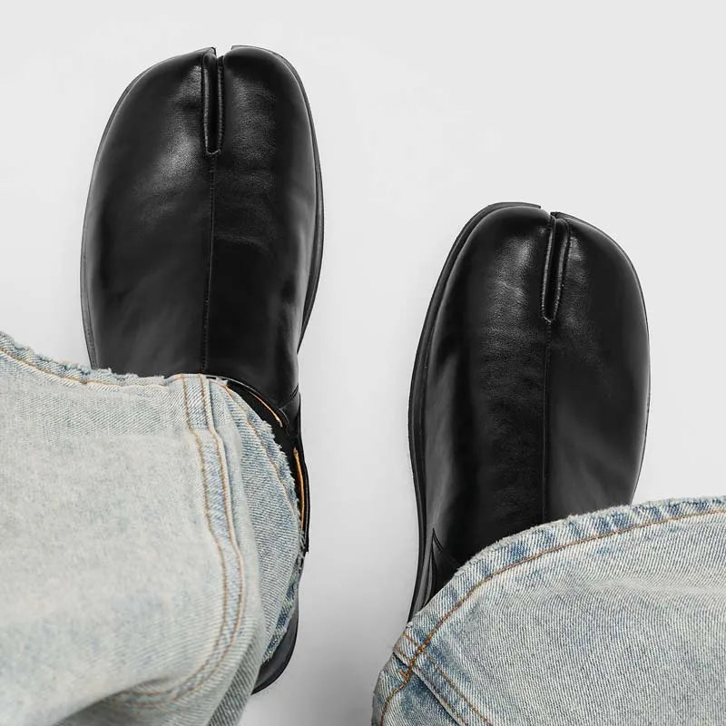 Callum Leather Tabi Loafers