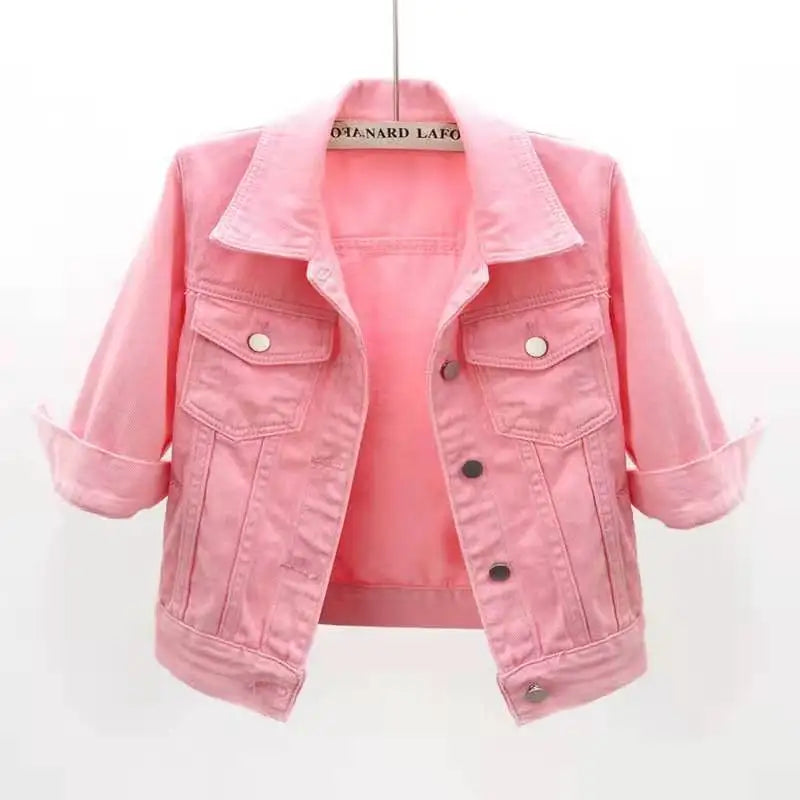 Josephine Cropped Denim Jacket