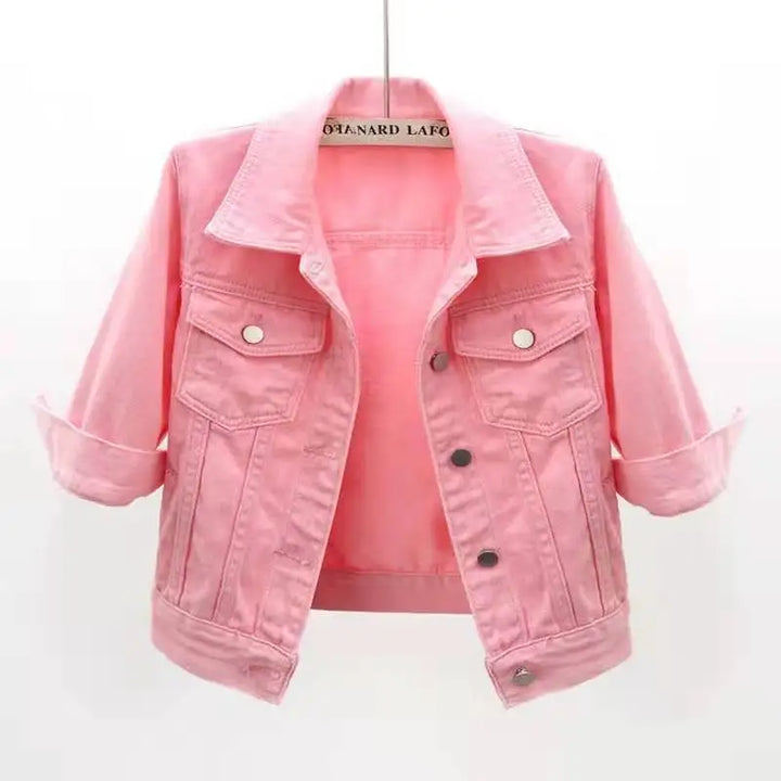 Josephine Cropped Denim Jacket