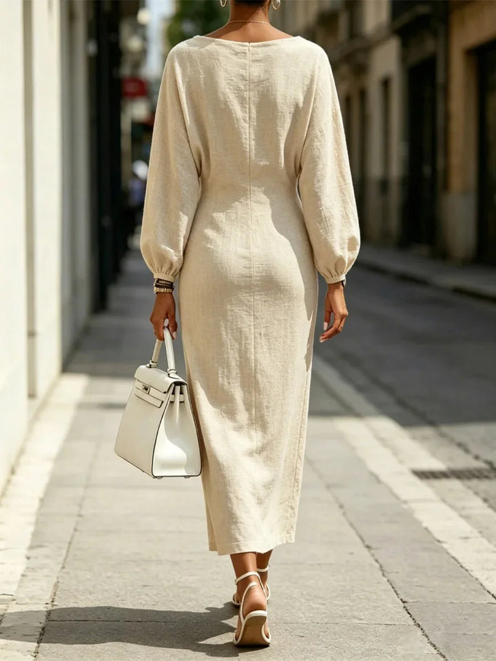 Nerissa Cowl Neck Midi Dress