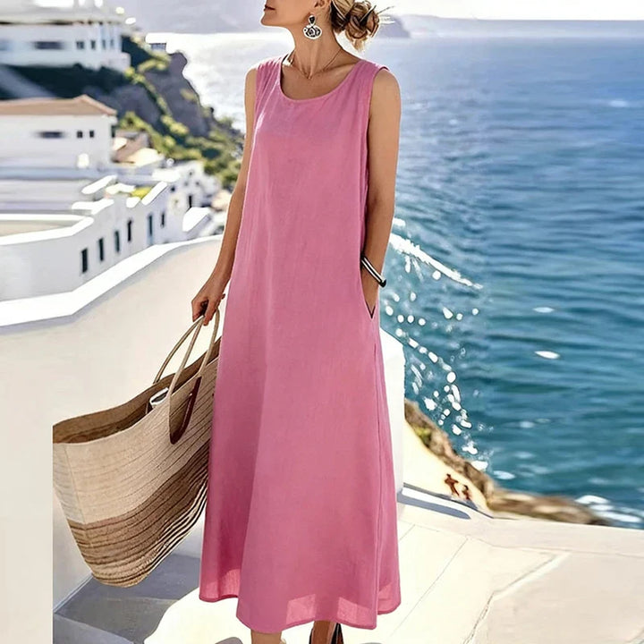 Bianca Elegant Sleeveless Maxi Dress