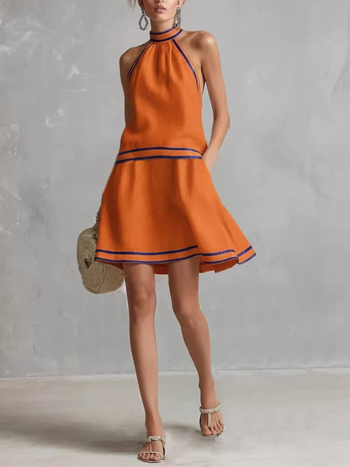 Scarlett Halter Neck Mini Dress