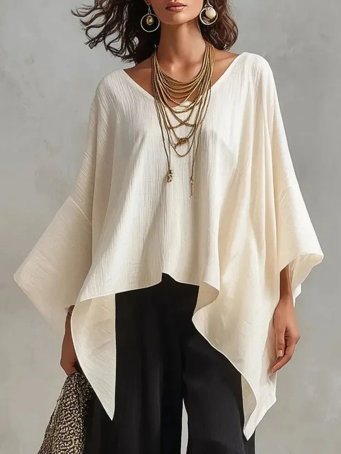 Kaylee Batwing V Neck Blouse
