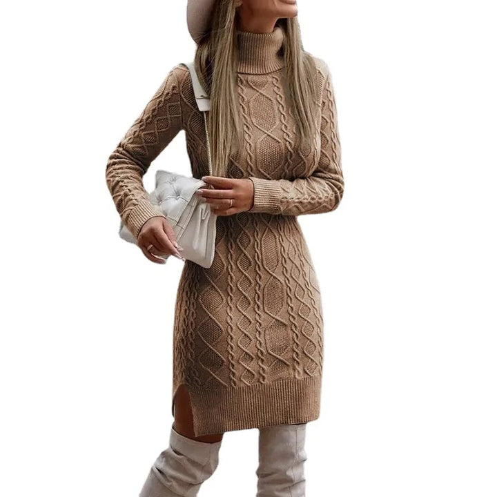Odalis Cable Knit Sweater Dress