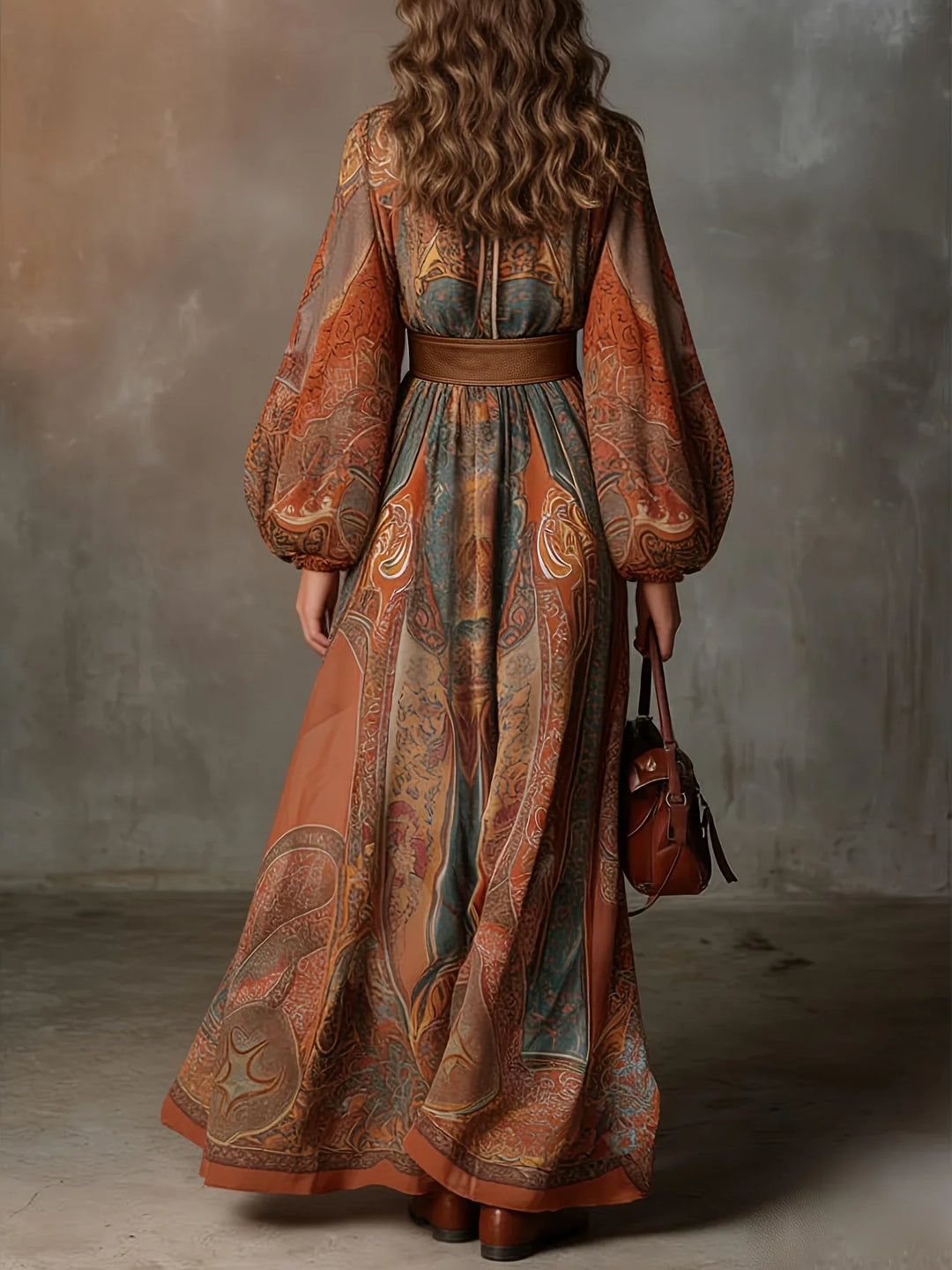 Marceline Paisley Print Maxi Dress