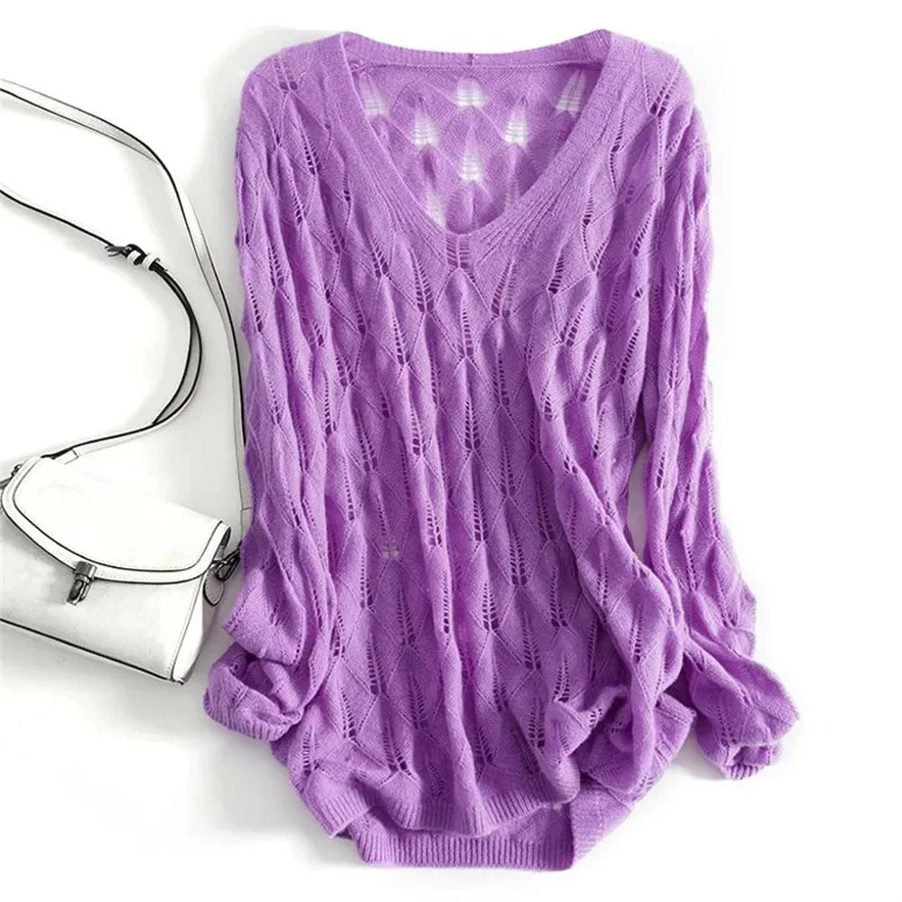 Monacco Open Knit Cardigan