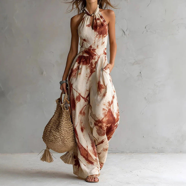 Viola Flowy Halter Maxi Dress