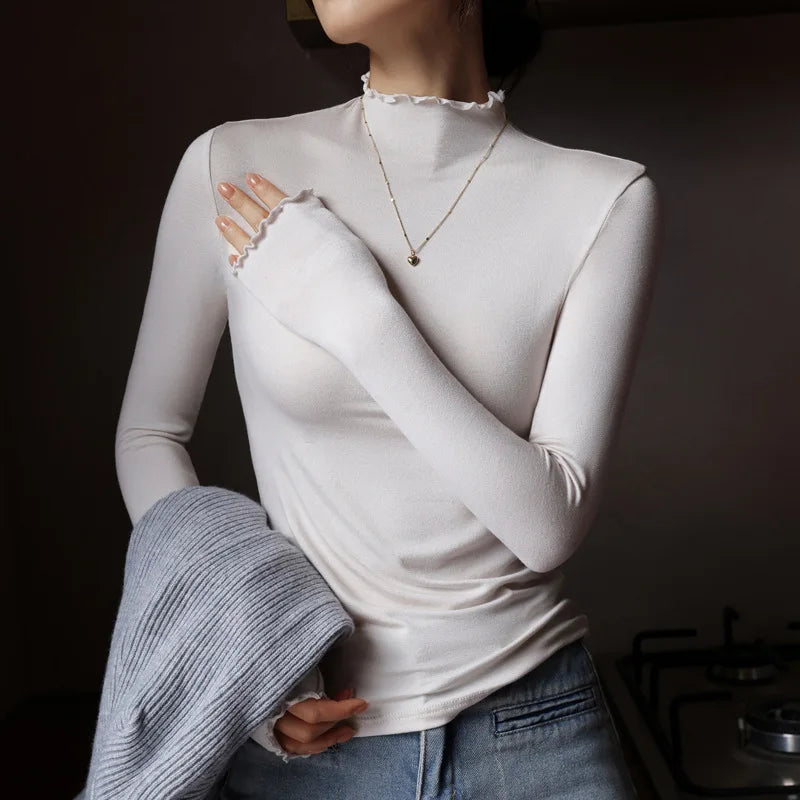 Nerissa Lettuce Edge Knit Top